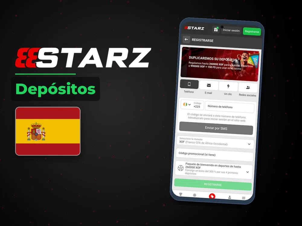 888Starz - Depósitos