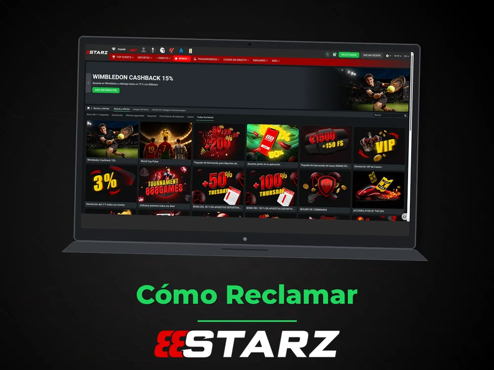 888Starz - Cómo Reclamar