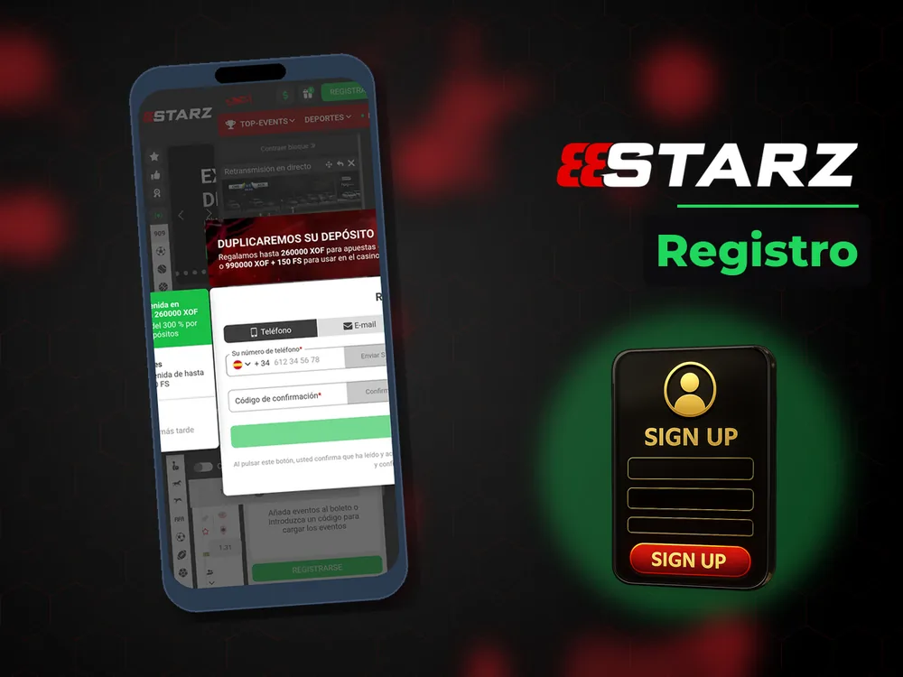 888Starz - Registro