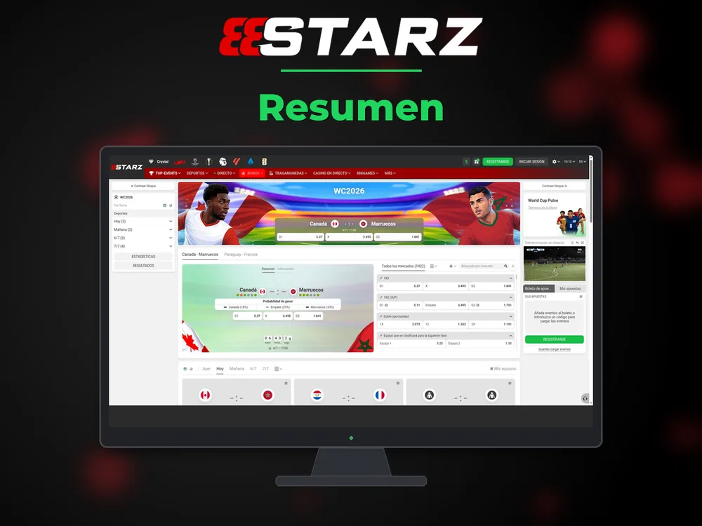 888Starz - Resumen