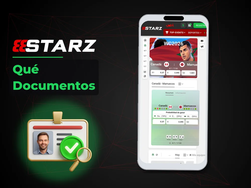 888Starz - Qué Documentos
