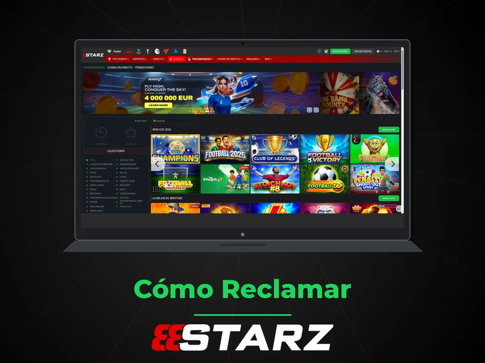 888Starz - Cómo Reclamar