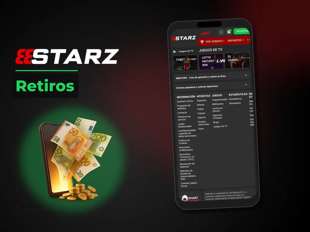 888Starz - Retiros