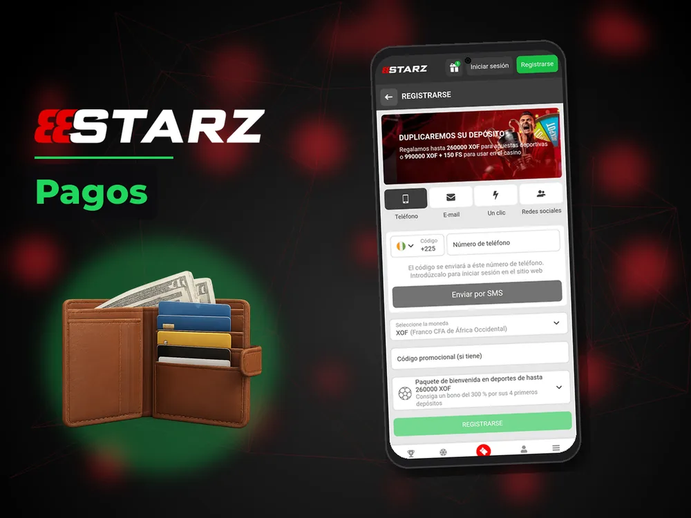 888Starz - Pagos