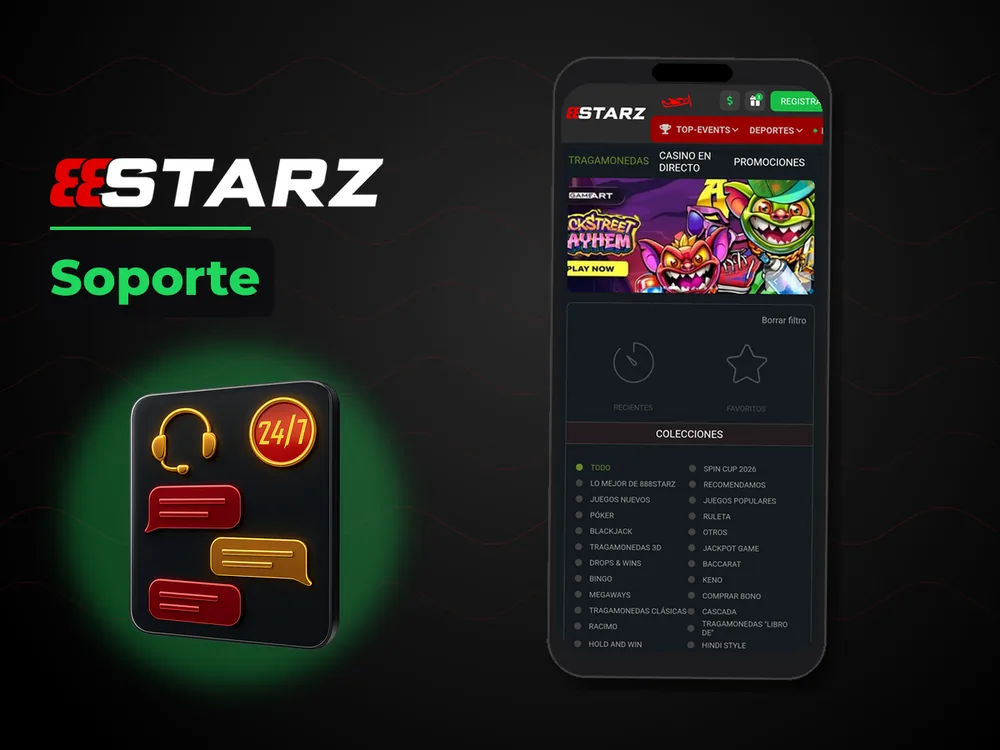 888Starz - Soporte