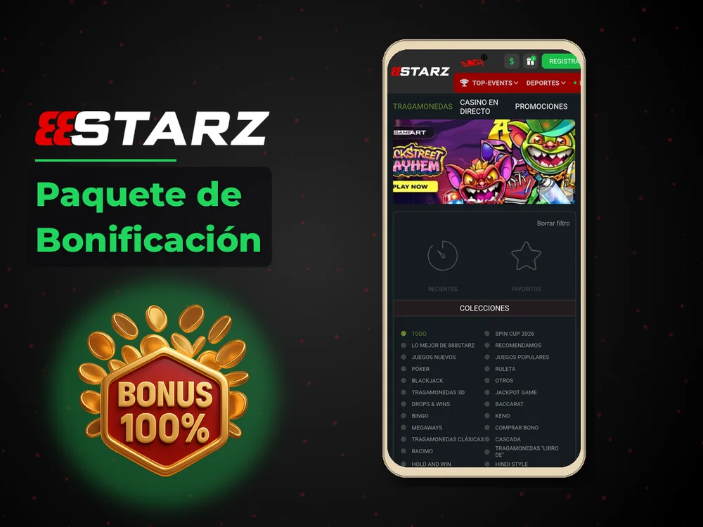 888Starz - Paquete de Bonificación