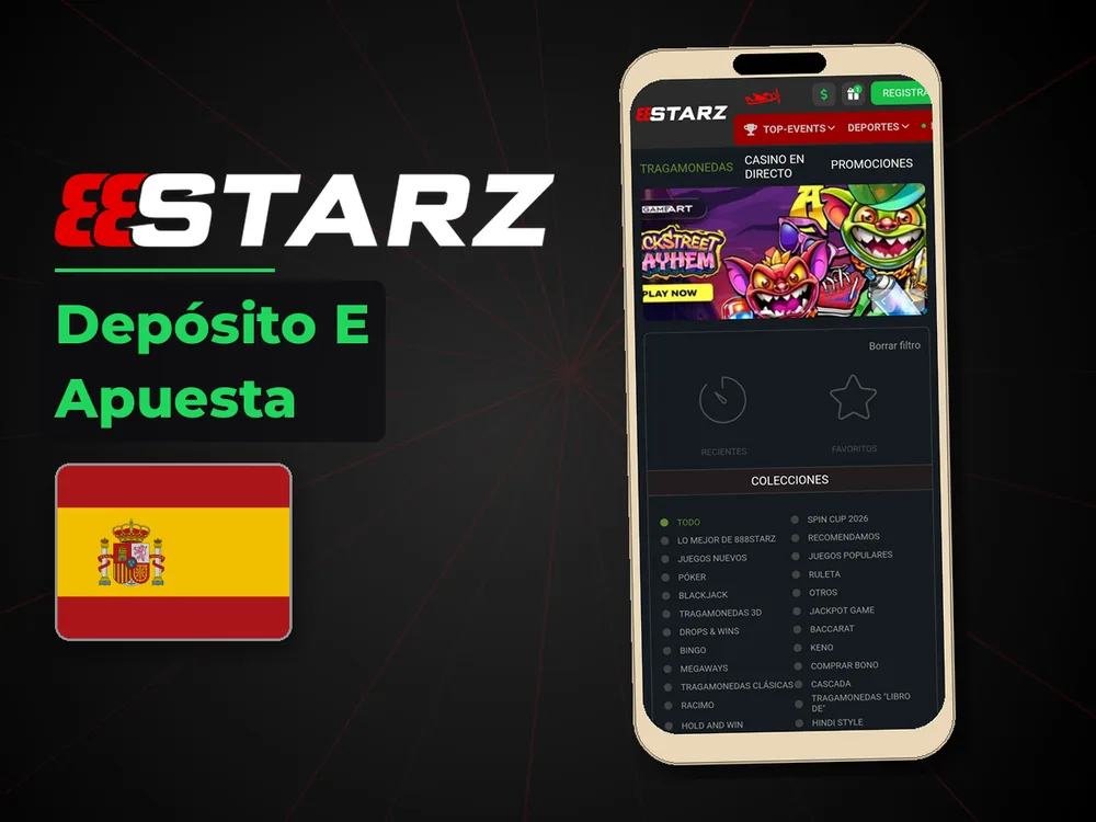 888Starz - Depósito E Apuesta