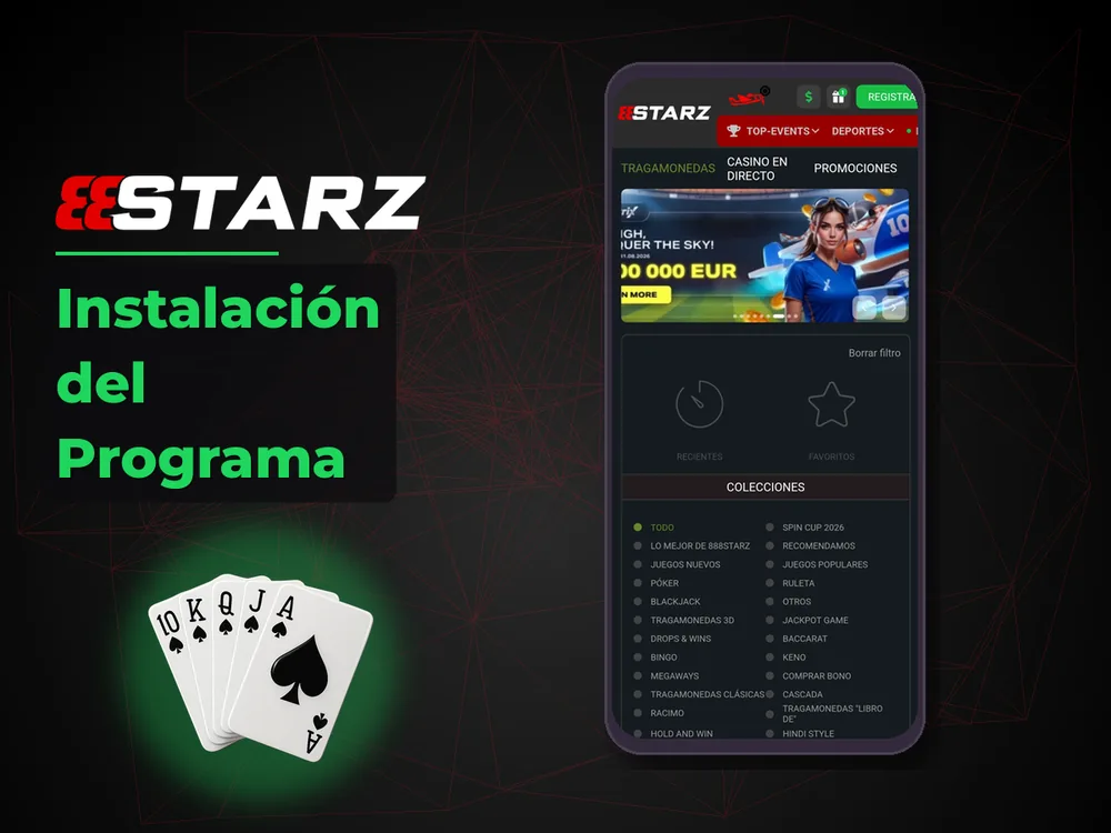 888Starz - Instalación del Programa