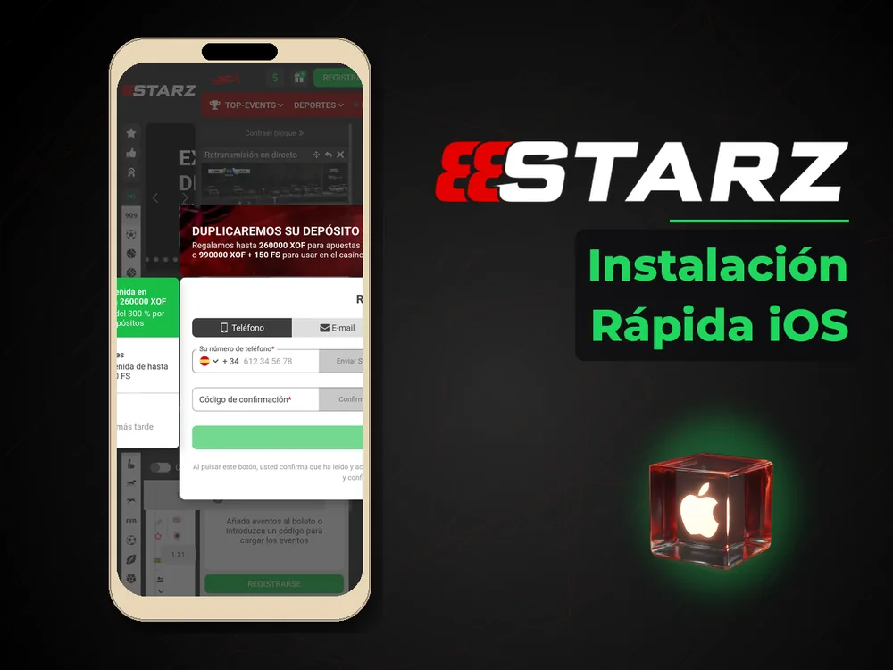 888Starz - Instalación Rápida iOS