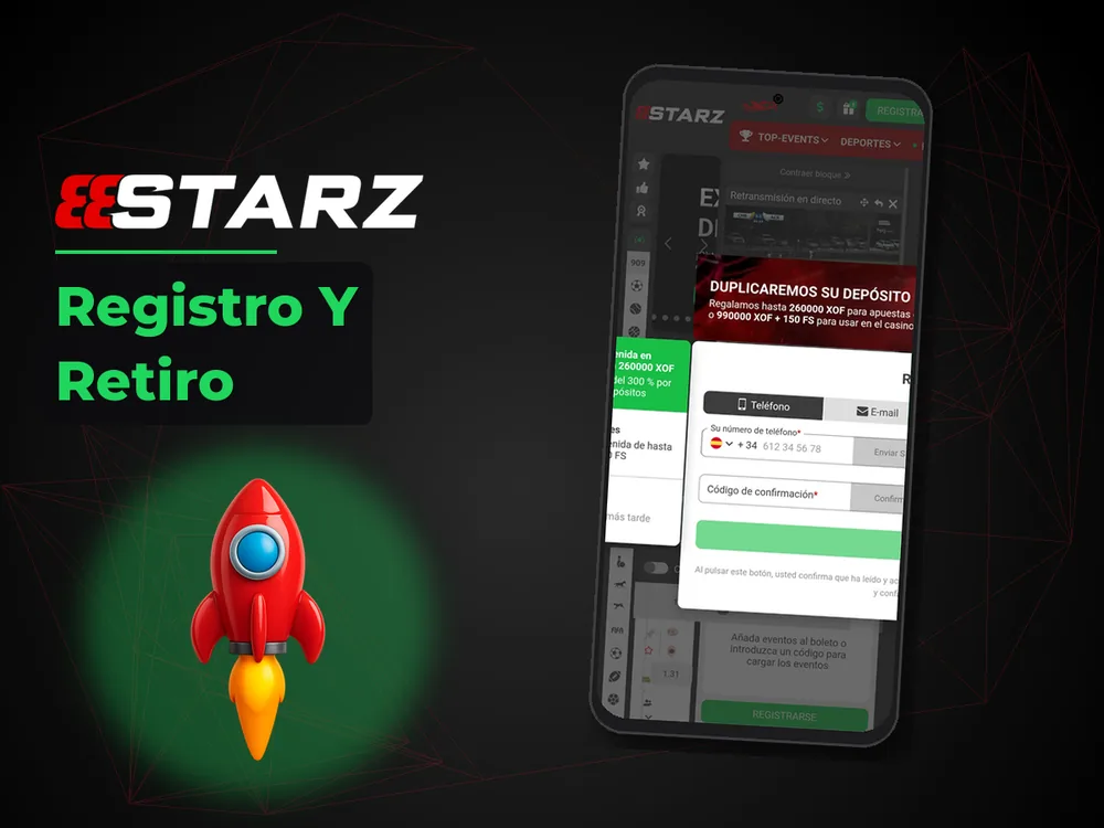 888Starz - Registro Y Retiro