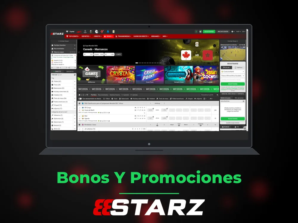888Starz - Bonos Y Promociones