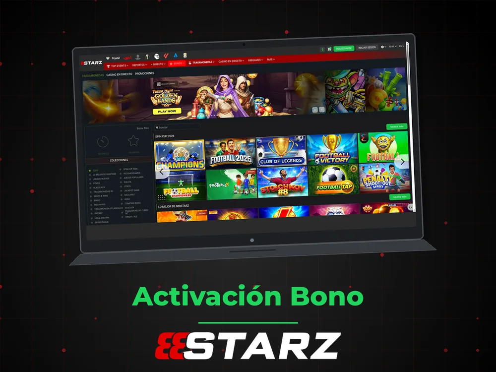 888Starz - Activación Bono