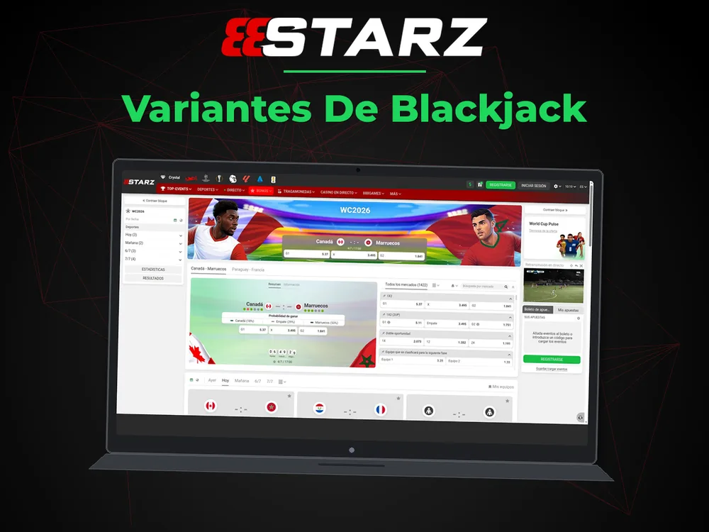 888Starz - Variantes De Blackjack