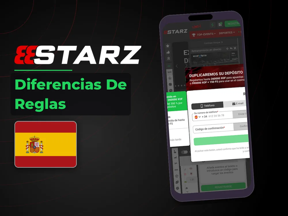 888Starz - Diferencias De Reglas
