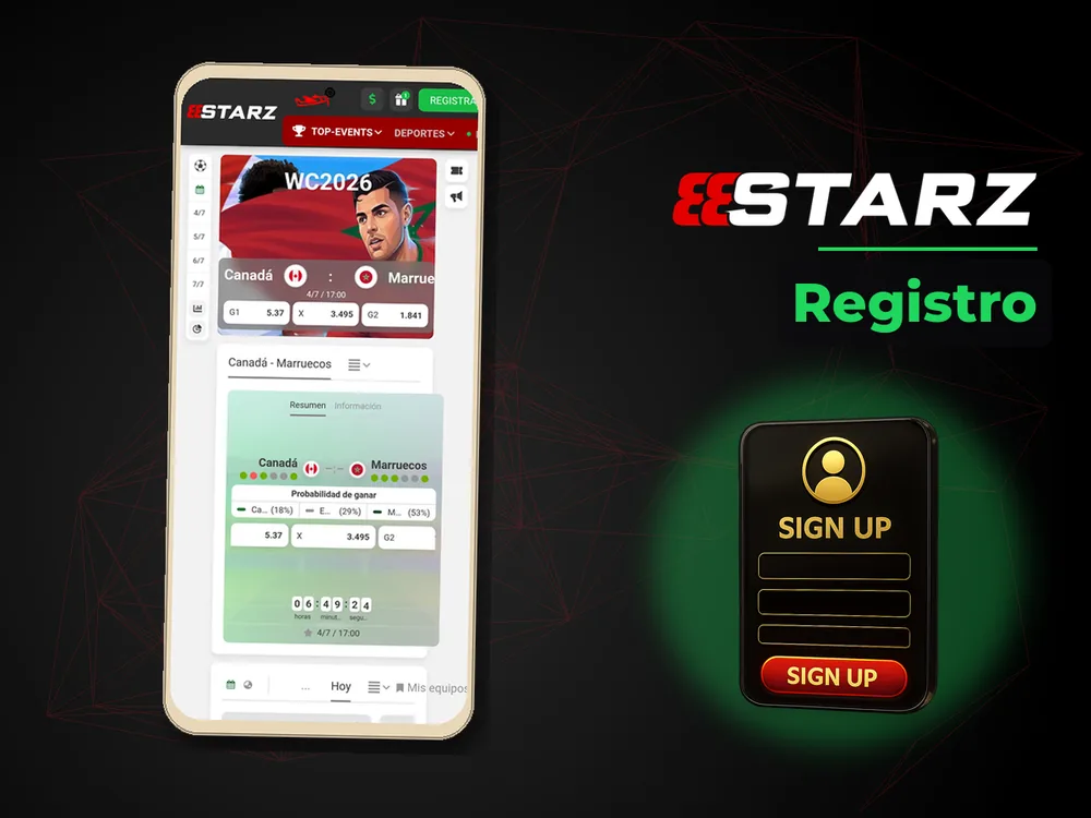 888Starz - Registro