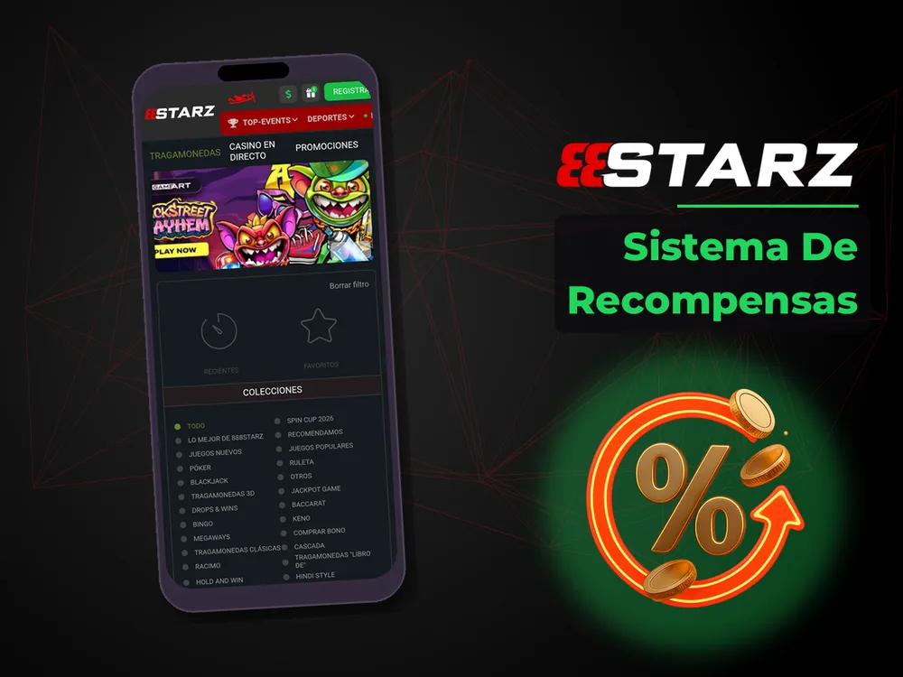 888Starz - Sistema De Recompensas