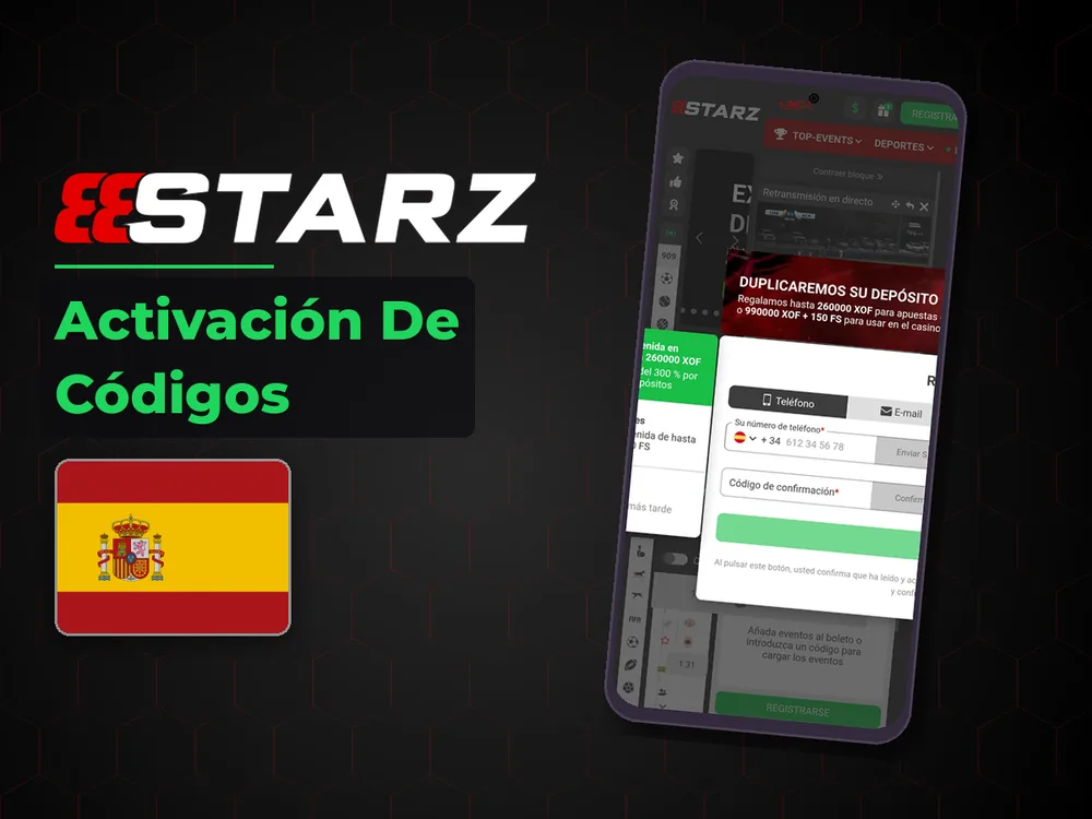 888Starz - Activación De Códigos