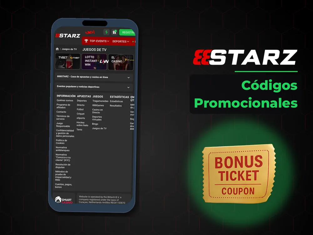 888Starz - Códigos Promocionales