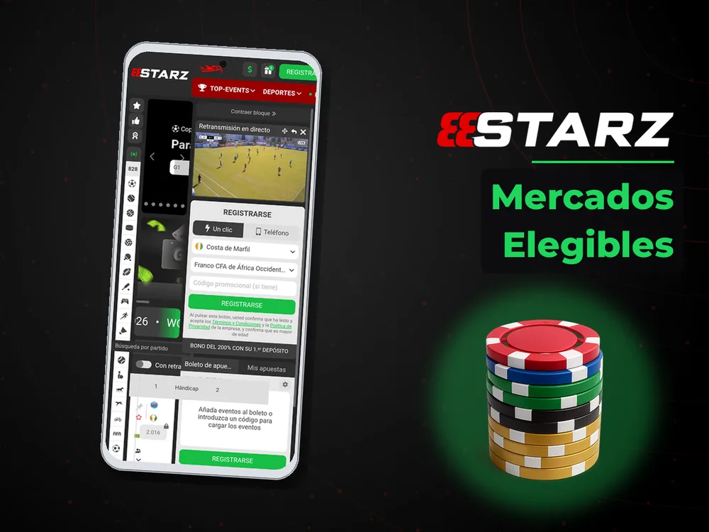 888Starz - Mercados Elegibles