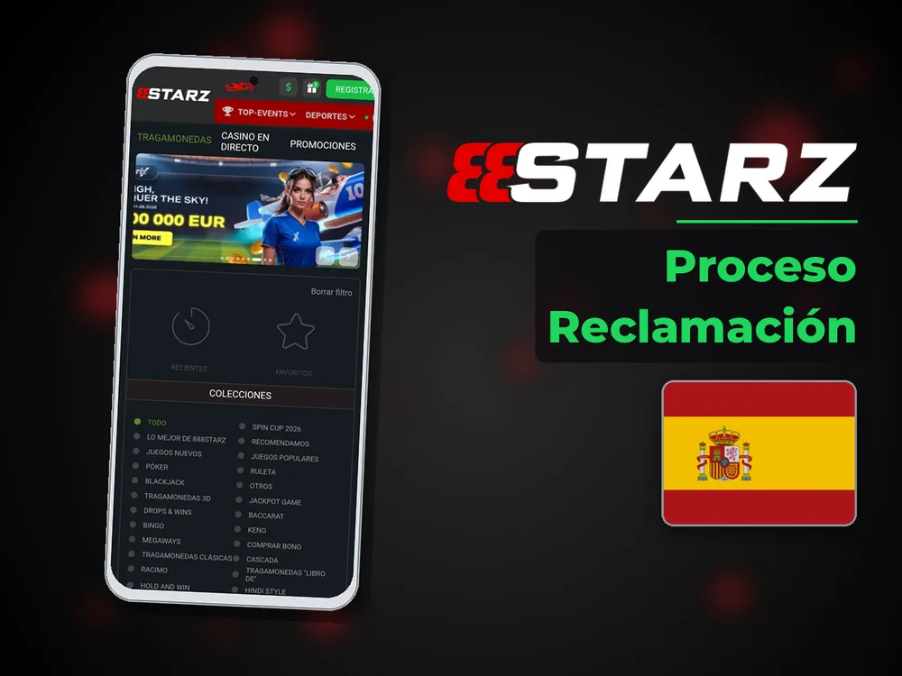 888Starz - Proceso Reclamación