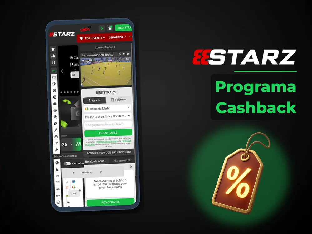 888Starz - Programa Cashback