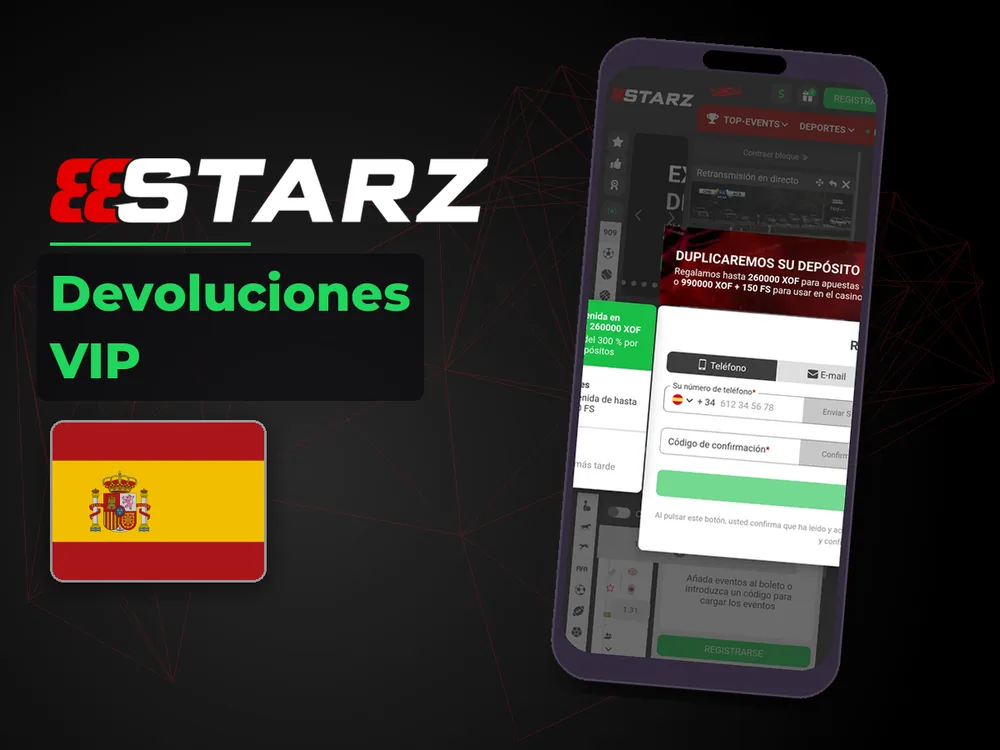 888Starz - Devoluciones VIP
