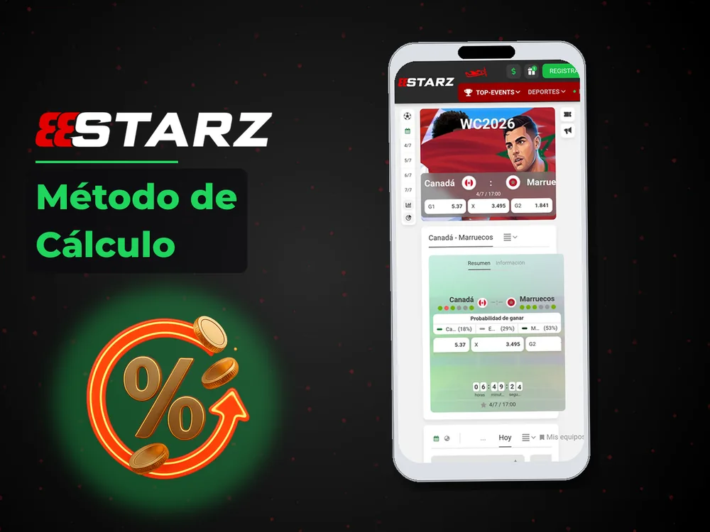 888Starz - Método de Cálculo