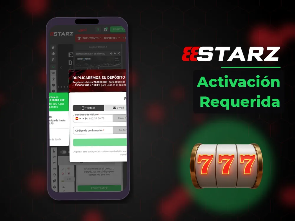 888Starz - Activación Requerida