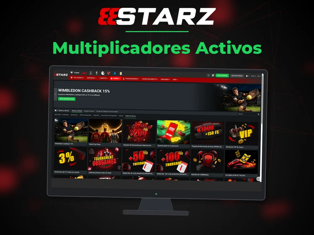 888Starz - Multiplicadores Activos