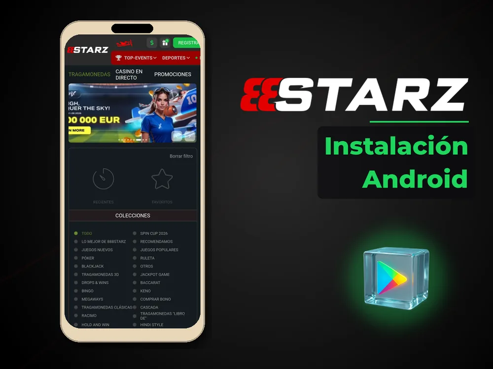 888Starz - Instalación Android