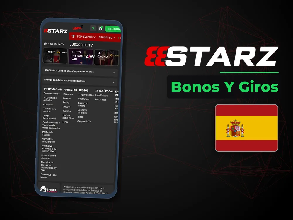 888Starz - Bonos Y Giros