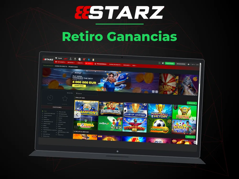 888Starz - Retiro Ganancias
