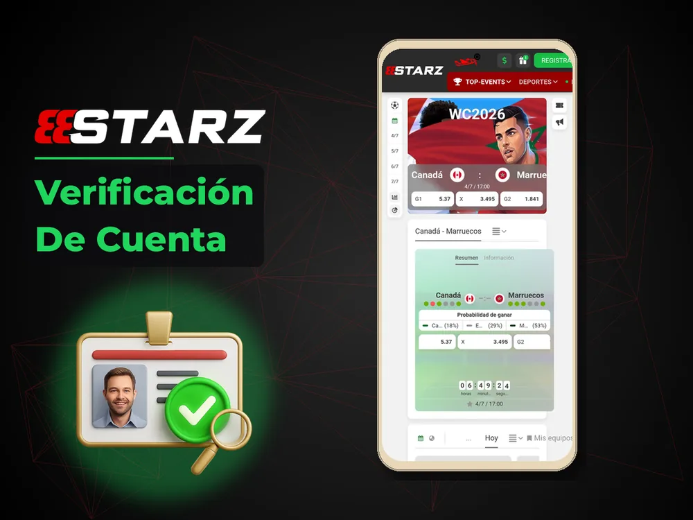 888Starz - Verificación De Cuenta