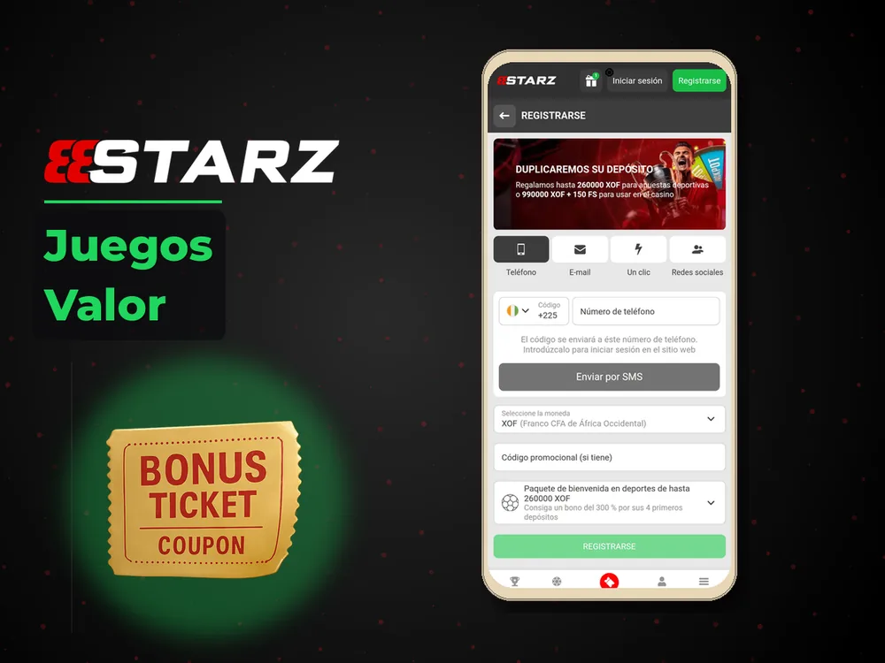 888Starz - Juegos Valor
