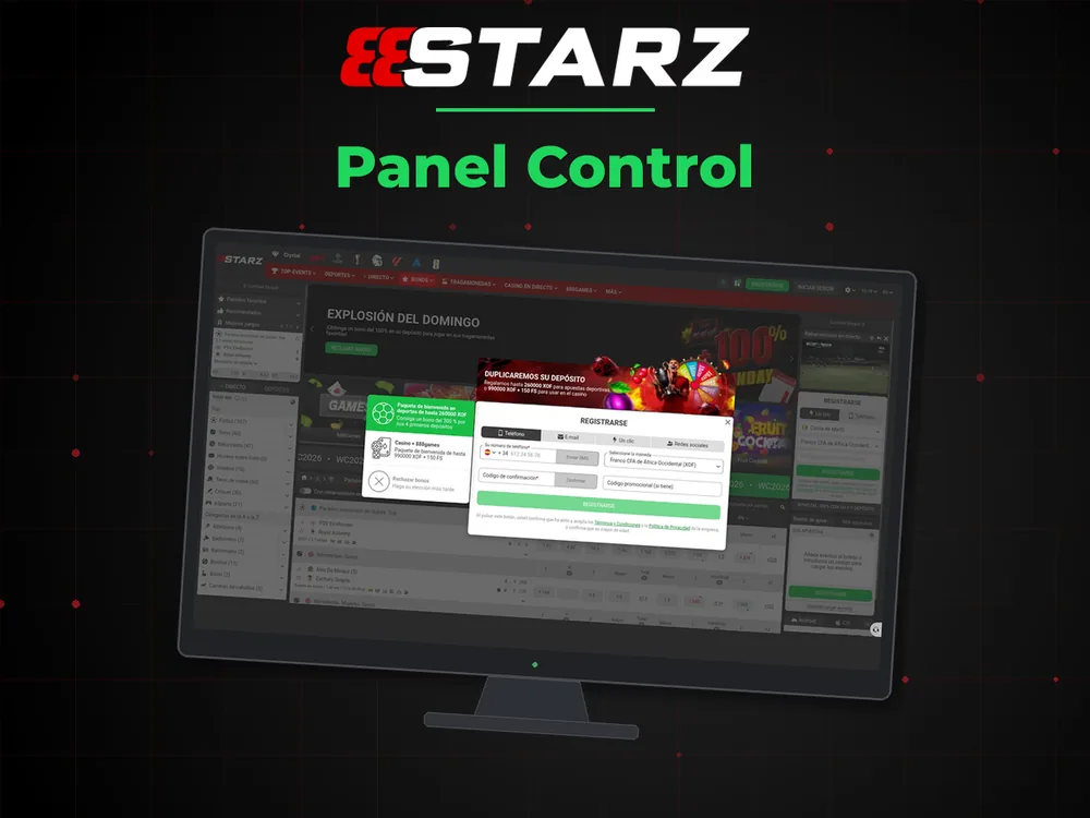 888Starz - Panel Control