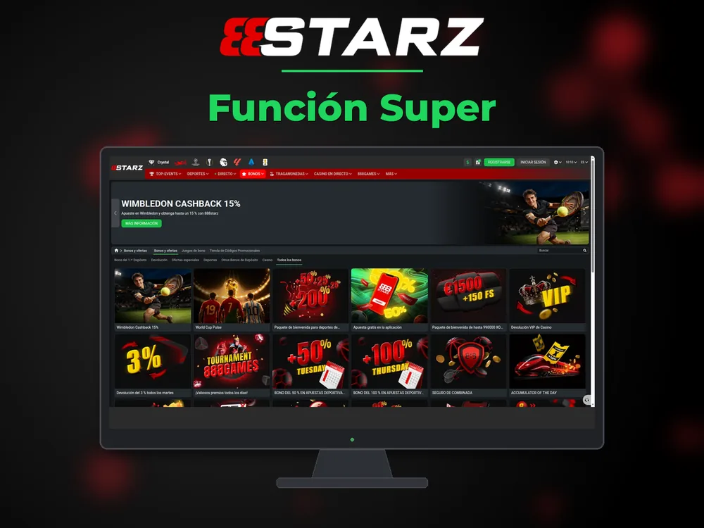 888Starz - Función Super