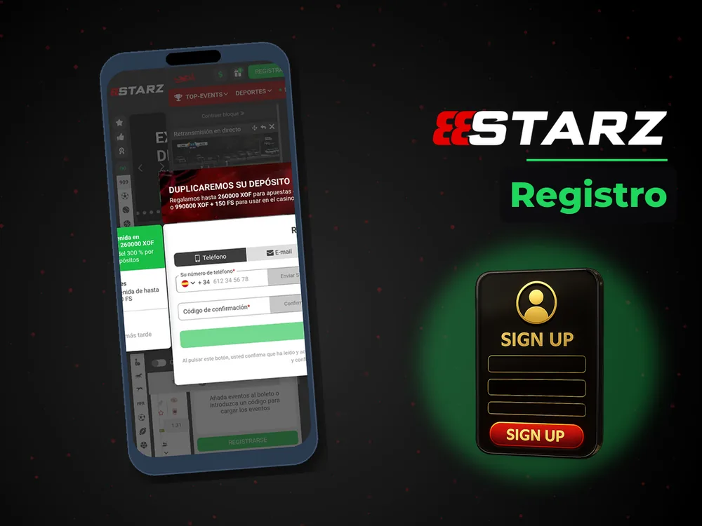 888Starz - Registro