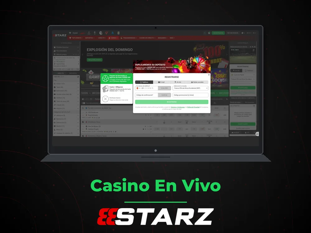 888Starz - Casino En Vivo