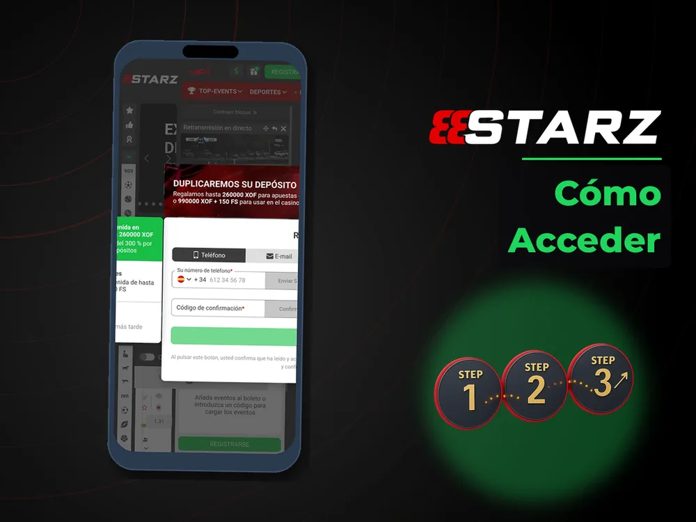 888Starz - Cómo Acceder