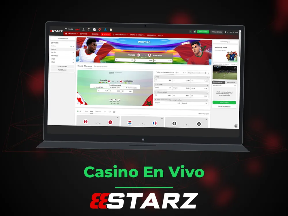888Starz - Casino En Vivo