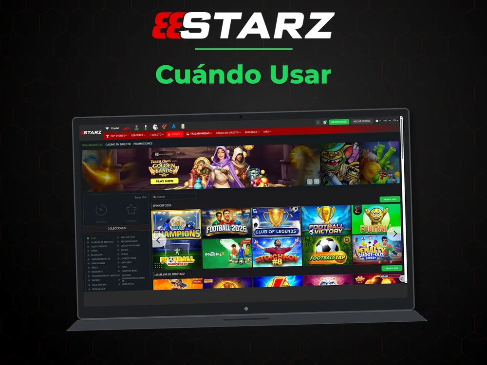 888Starz - Cuándo Usar