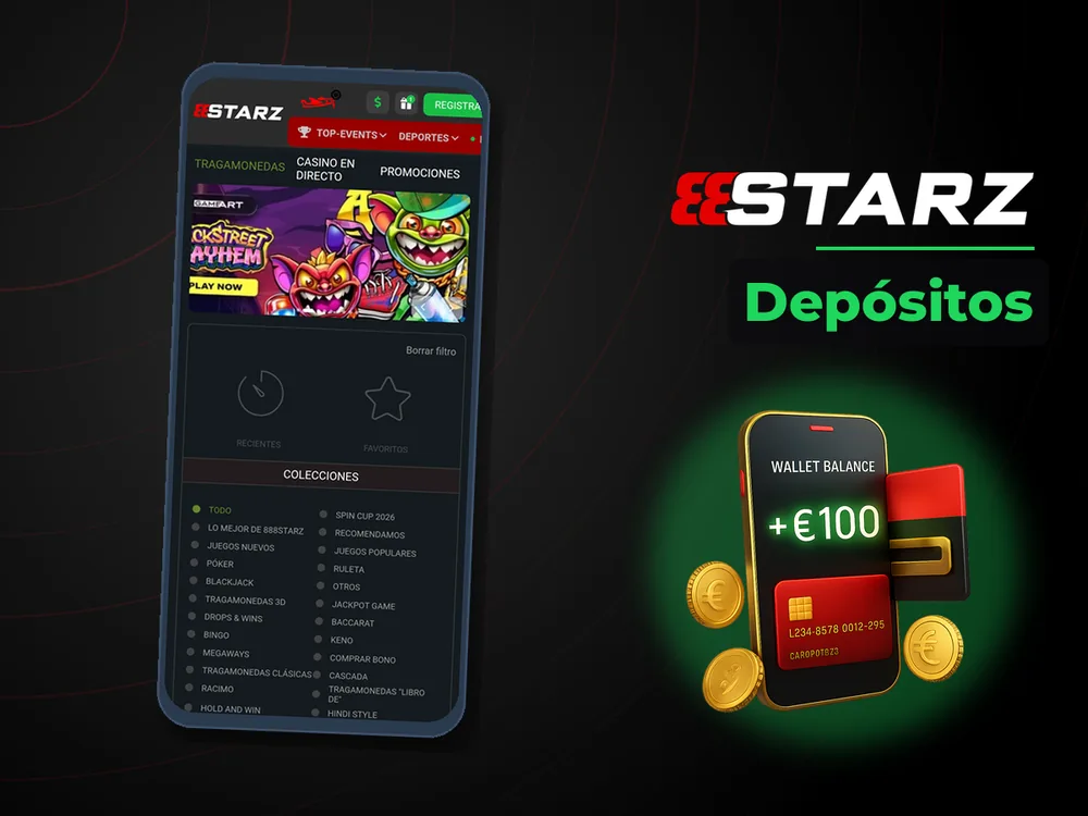 888Starz - Depósitos