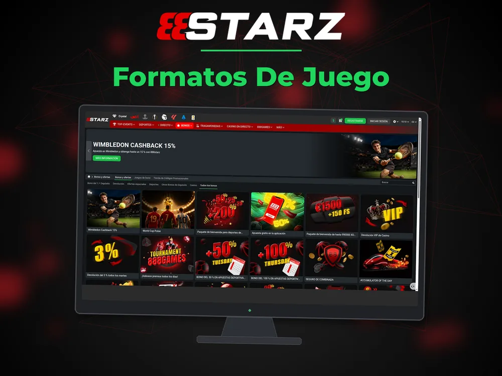 888Starz - Formatos De Juego