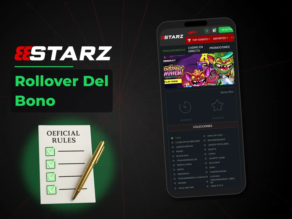 888Starz - Rollover Del Bono