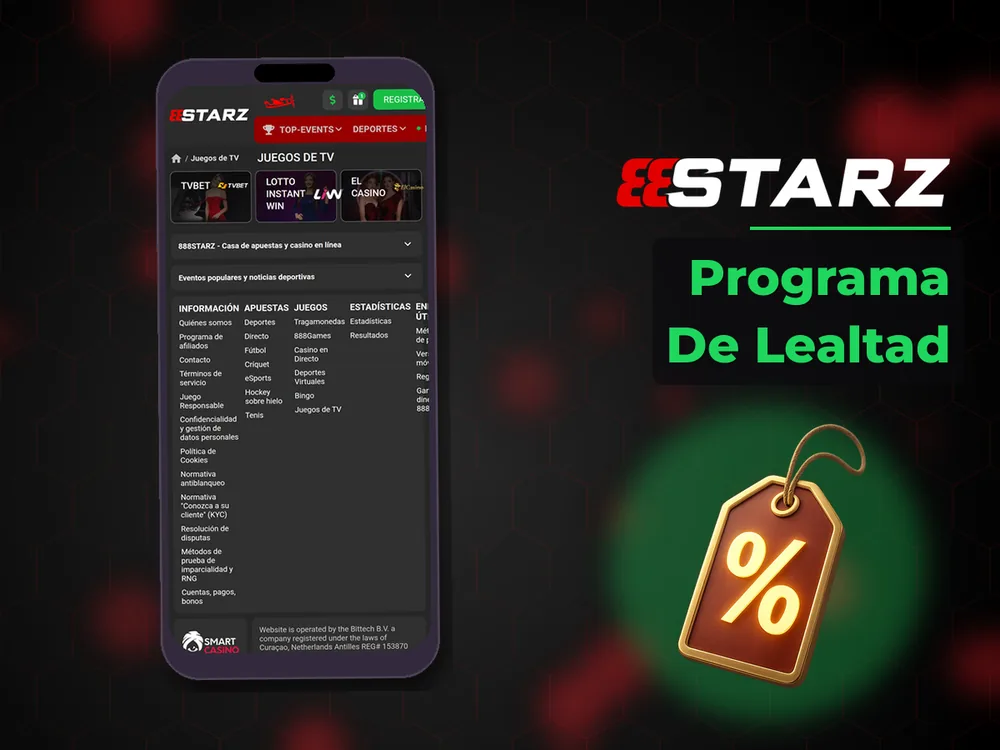 888Starz - Programa De Lealtad