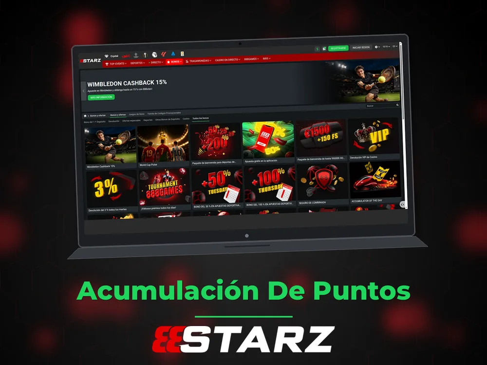 888Starz - Acumulación De Puntos