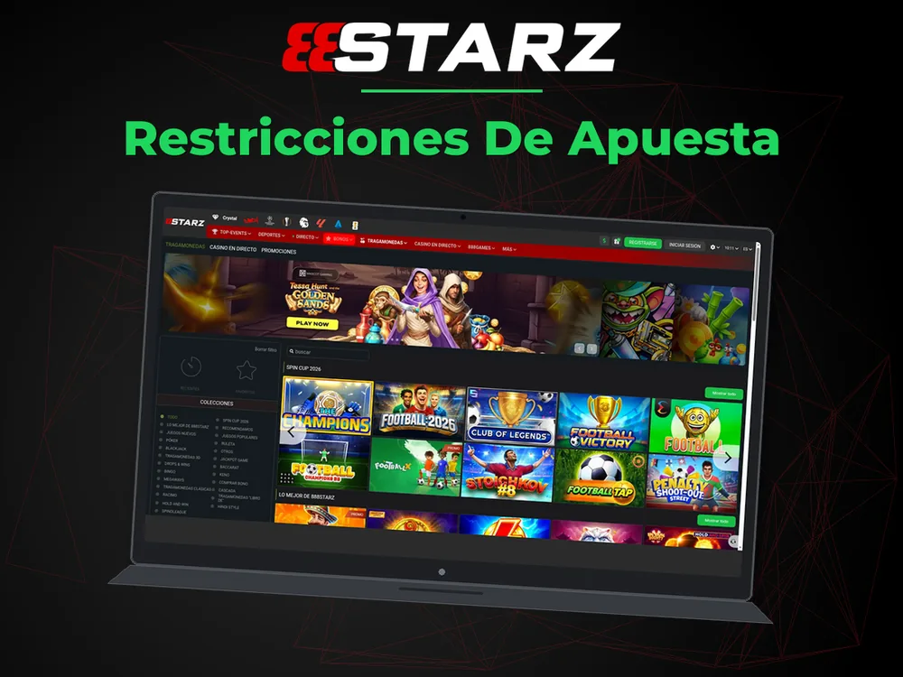 888Starz - Restricciones De Apuesta