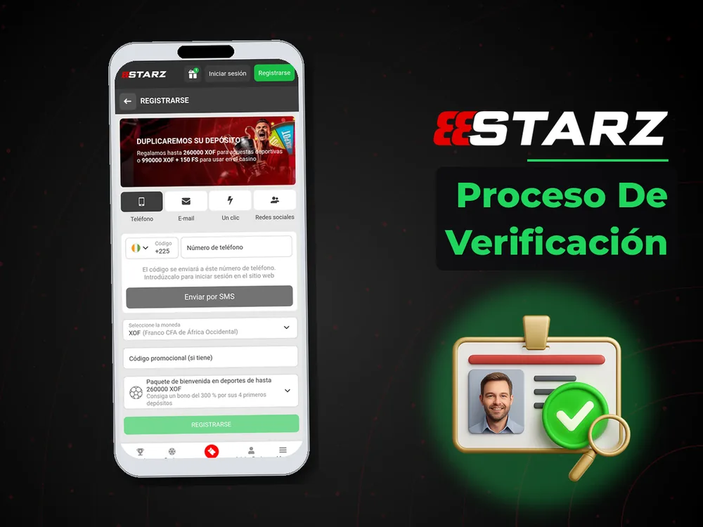888Starz - Proceso De Verificación