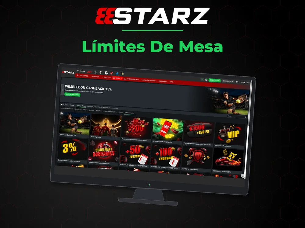888Starz - Límites De Mesa
