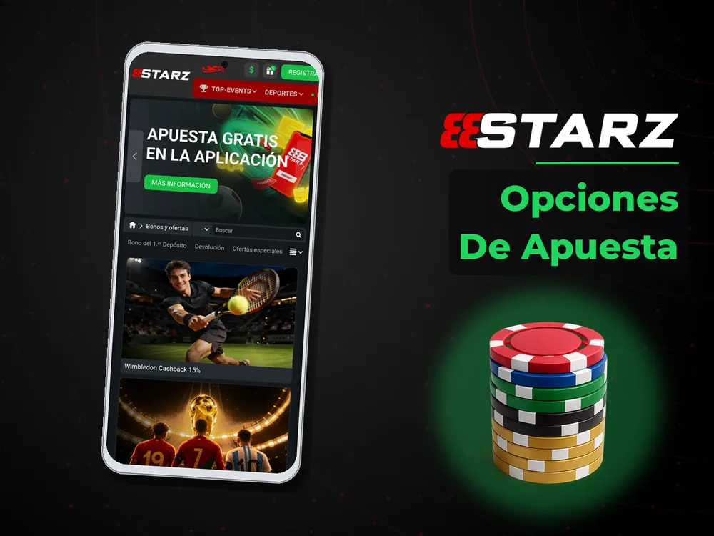 888Starz - Opciones De Apuesta